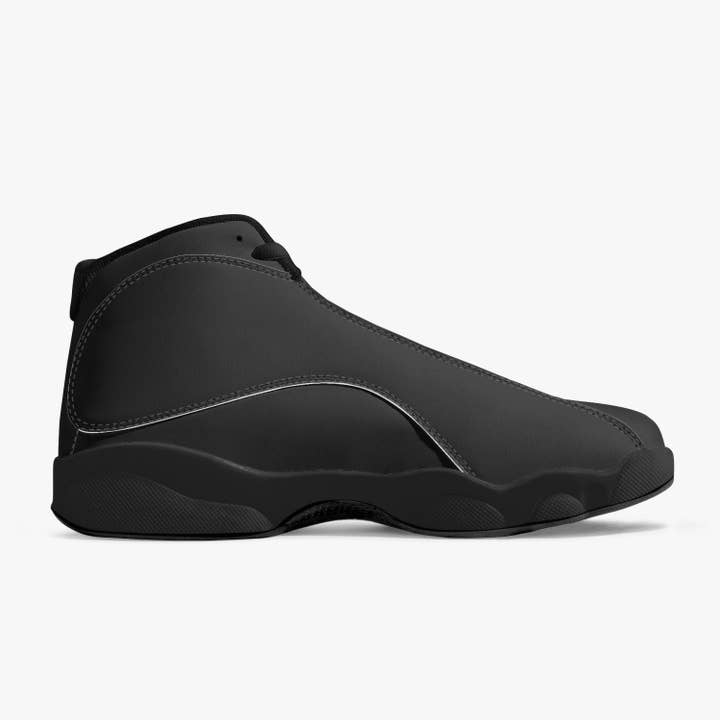 Dream Forge - Wholesale Lifestyle Sneakers - Unisex - Dream Forge Black Sole High-Top Leather Basketball Sneakers