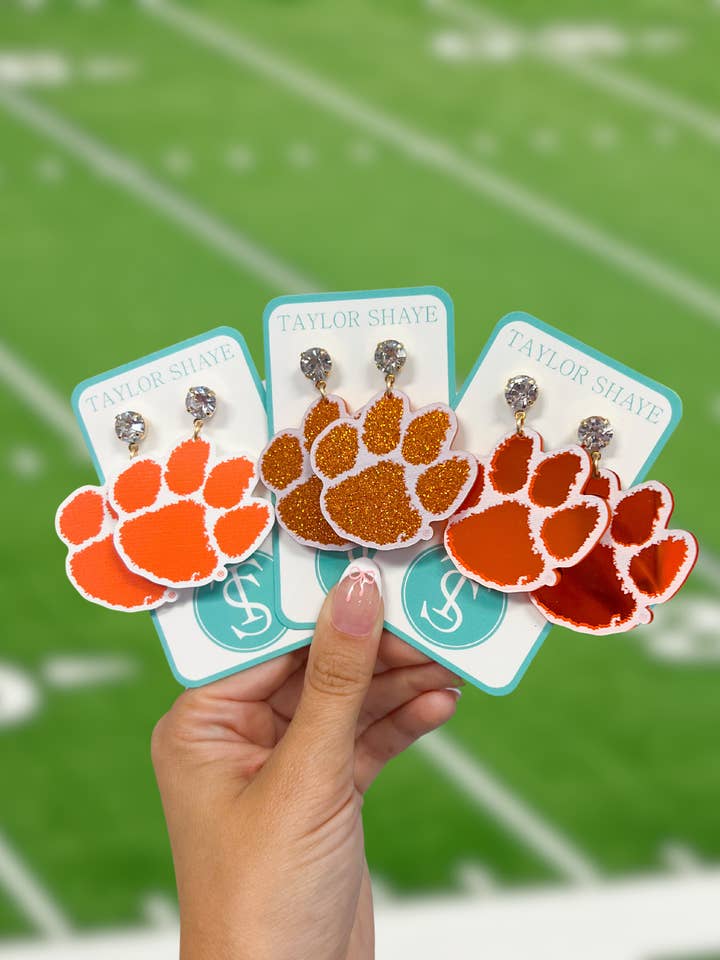 Clemson Paw Drops per la vendita all'ingrosso da parte di Taylor Shaye Designs