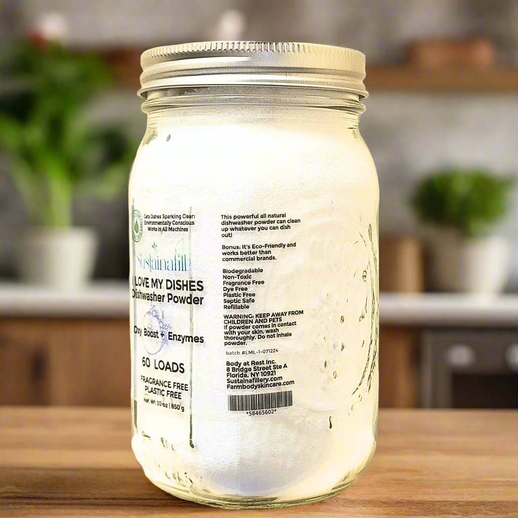 Farmbody Skin Care - Wholesale Dish Soap - Natural Dishwasher Powder | I LOVE MY DISHES | Fragrance Free2