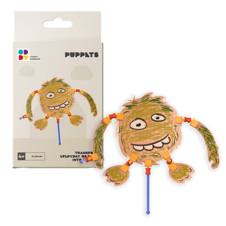 Safari Ltd. - Wholesale Building Set - Kids - Oddy Mini Puppets 22 Piece Building Kit