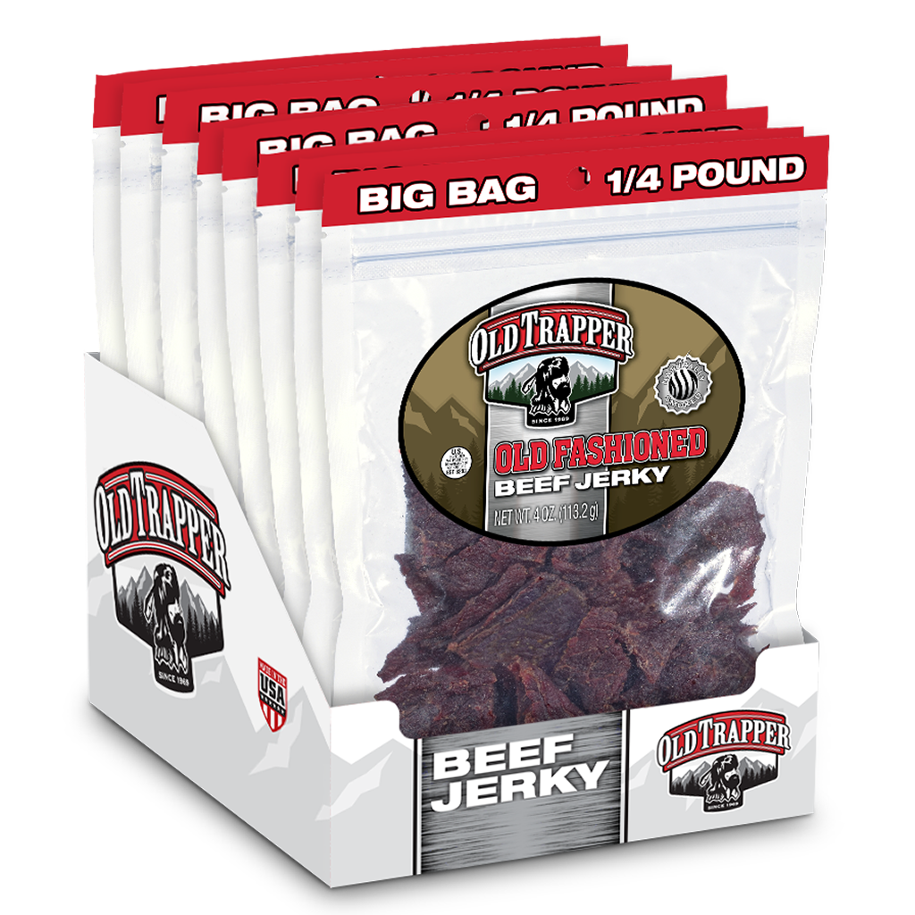 Shop The King - Wholesale Jerky - Old Trapper Old Fashioned Original Beef Jerky 4 oz Bag2