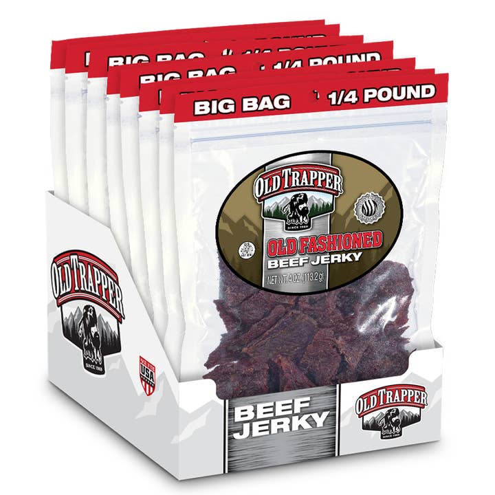Shop The King - Wholesale Jerky - Old Trapper Old Fashioned Original Beef Jerky 4 oz Bag2
