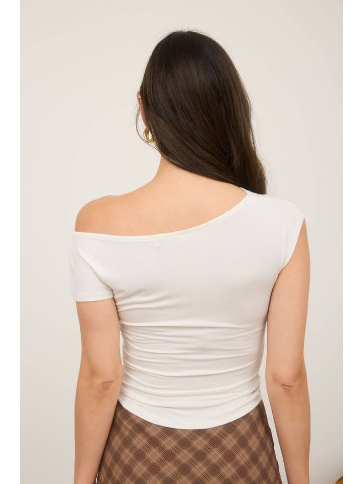 The Workshop Studio - Wholesale Knit Top - Women's - ASYMMETRICAL WRAP NECKLINE KNIT TOP16