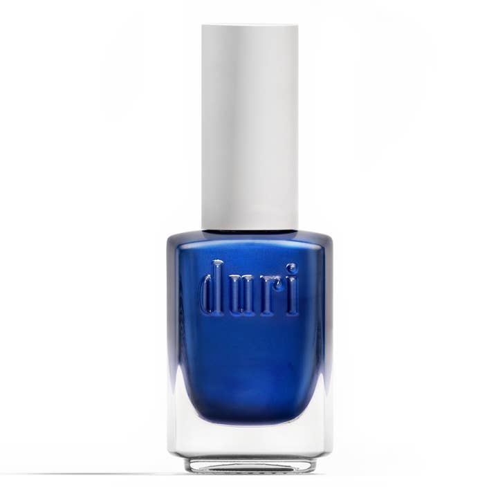 593 Kinky Pleasures, Shimmer Dark Blue Nail Polish for wholesale by Duri Cosmetics