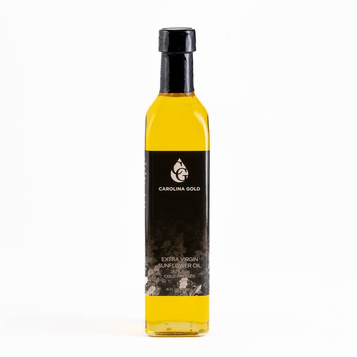 16oz Cold Pressed Sunflower Oil for wholesale by Carolina Gold