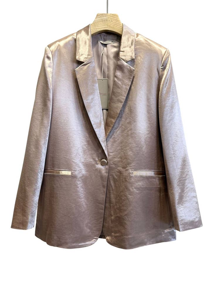SATIN-LINED BLAZER JACKET for wholesale by SWEET MAGIC MODA Y COMPLEMENTOS