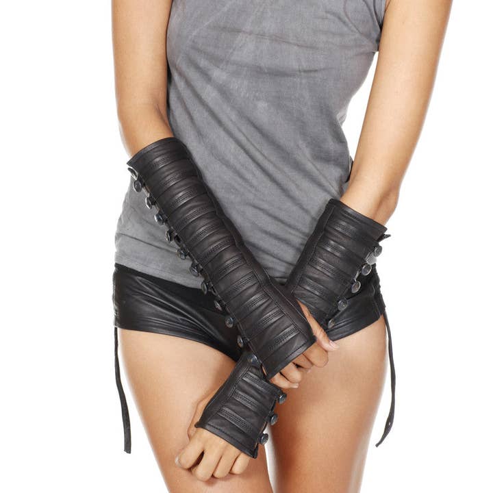 Jan Hilmer + Sparrow - Wholesale Gloves - Women's - panther gloves - short leather opera gloves
