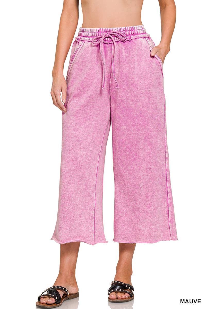 42POPS - Wholesale Lounge Sweatpants/Joggers - Women's - `.Snow Wash Fleece Sweatpants With Pockets1