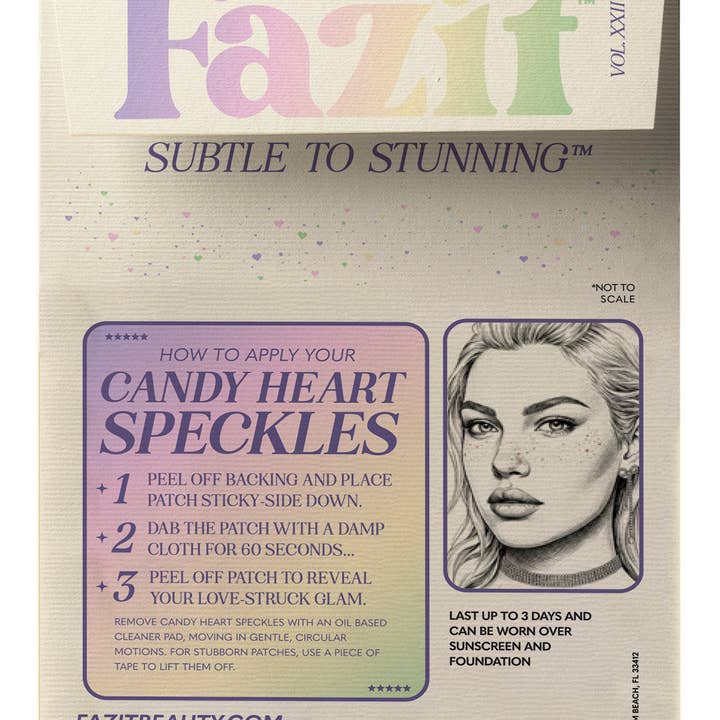Fazit - Wholesale Body Glitter/Shimmer - Candy Heart Speckles1