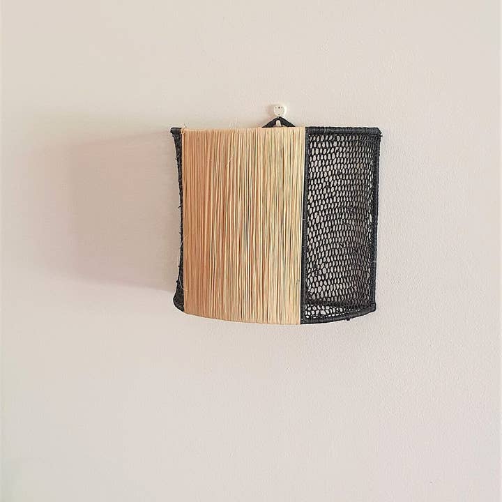 libitiishop – wholesale Lampett – Bohemisk flätad raffia vägglampa - Väggdekoration
