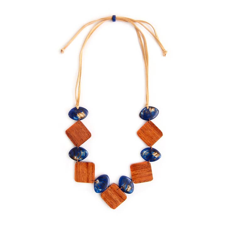 Organic Tagua Jewelry - Wholesale Beaded/Pearl Necklace - Diamond Necklace2