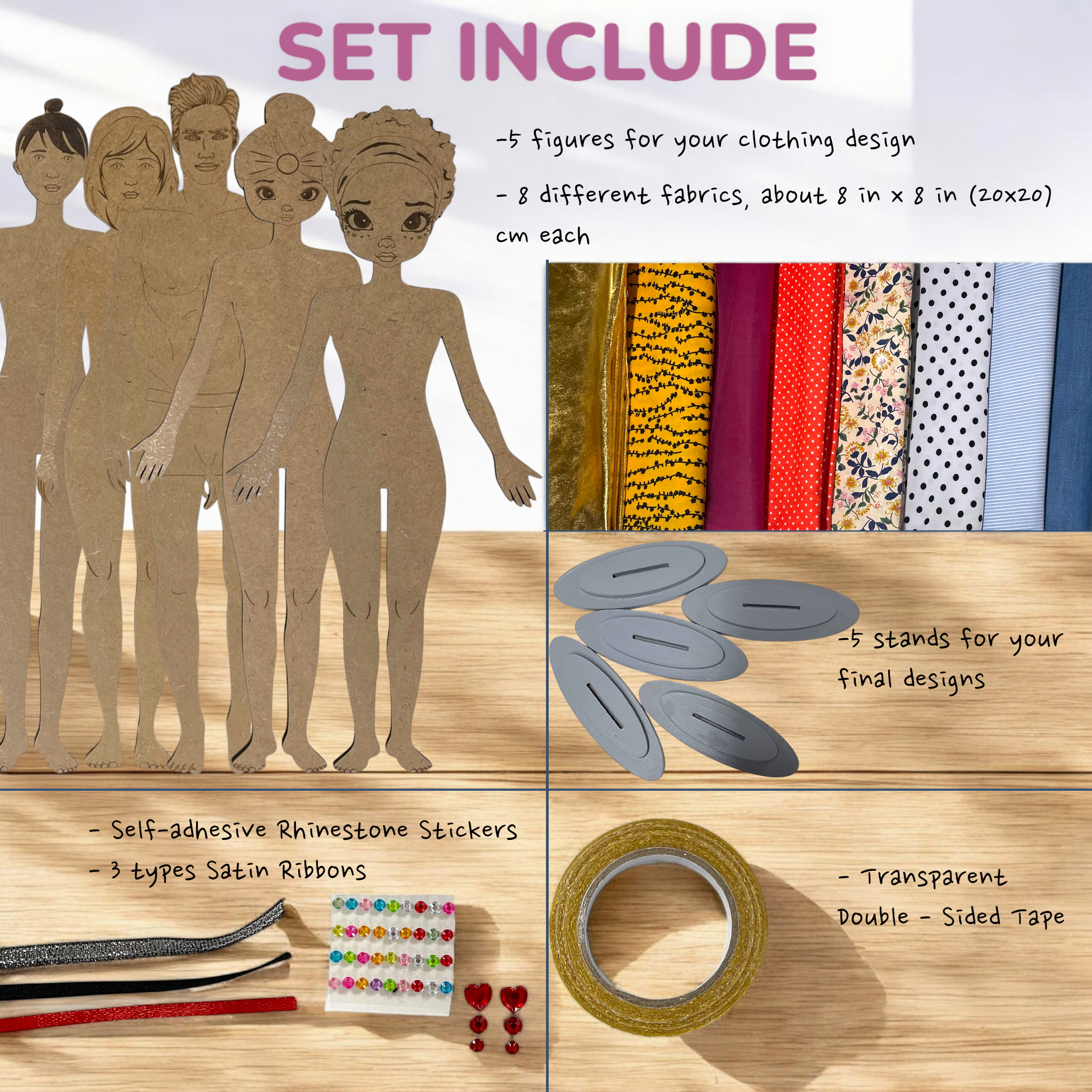 MB Cordas - Wholesale DIY Craft Kit - Fashion Designer Kit Doll Dressmaking Workshop Parties Craft1