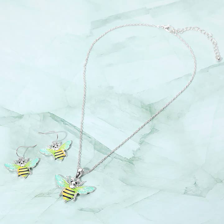Sensibling Corp. - Wholesale - Enamel Honey Bee Pendant Necklace2