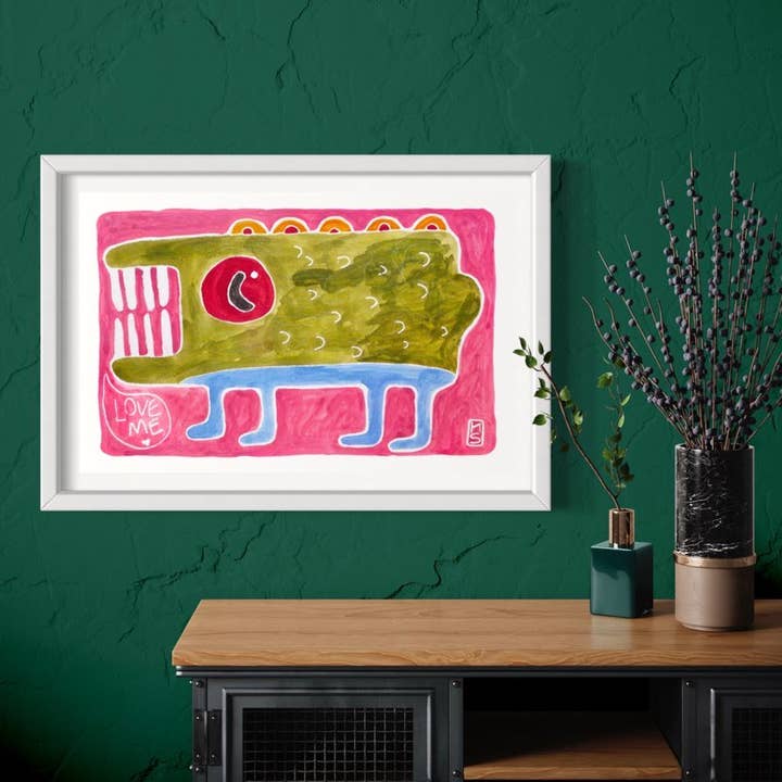 Grand imprimé Love ME pour la vente par Kyndra Sweep illustrations