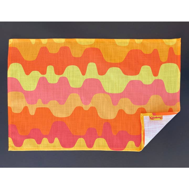 Zacht Getextureerde Placemat - Fiesta Fog voor wholesale door Calabaza Textiles & Homewares