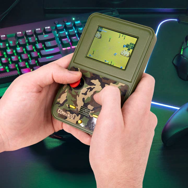 Commando Handheld Console - Authentic retro game! for wholesale by Fizz Creations Inc