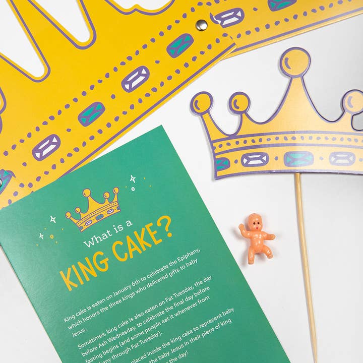 Catholic Family Crate® - Wholesale Party Sign/Banner - King Cake Kit