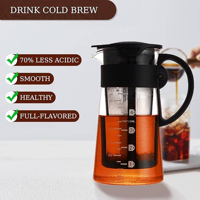 Otterware - Wholesale Kan - Cold Brew Koffie- & Theemaker, Glazen Kan 22/30oz8