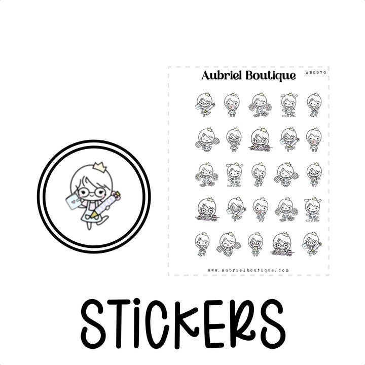 GIRL, planner stickers — AB0970 for wholesale by AubrielBoutique