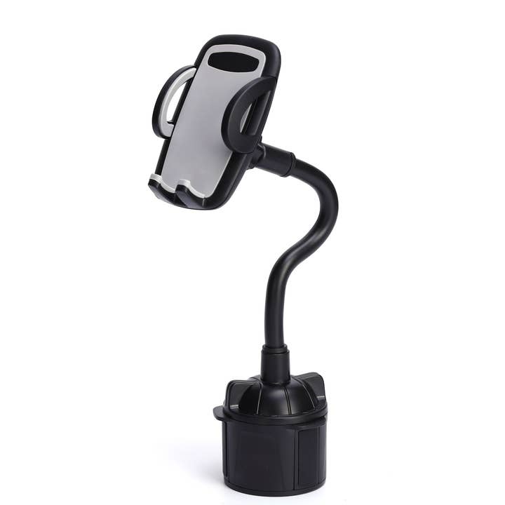 LAX Gadgets – wholesale Phone/tablet stand – LAX Gadgets Cell Phone Cup Holder Mount- Black Retail Pack