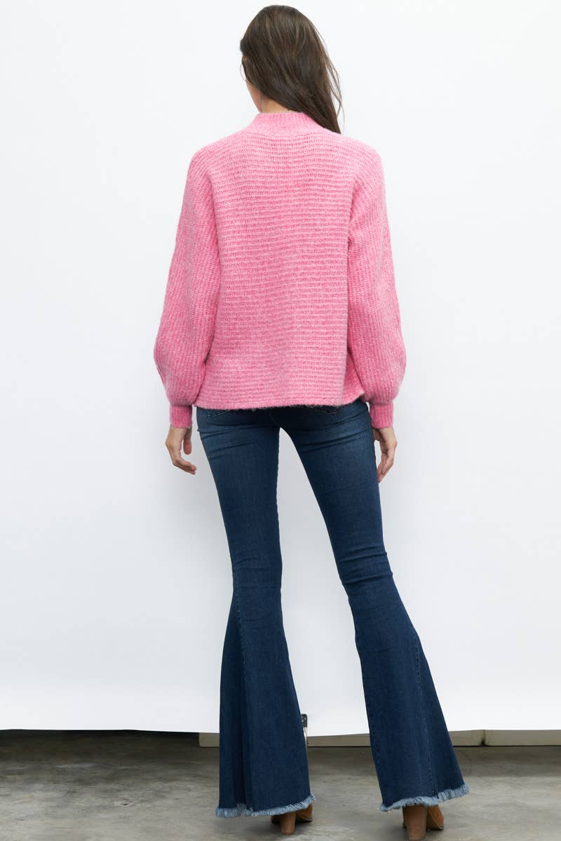 Newbury Kustom - Wholesale Knit Sweater - Women's - 10978 - FRONT SEAM DETAIL MOCKNECK SWEATER4