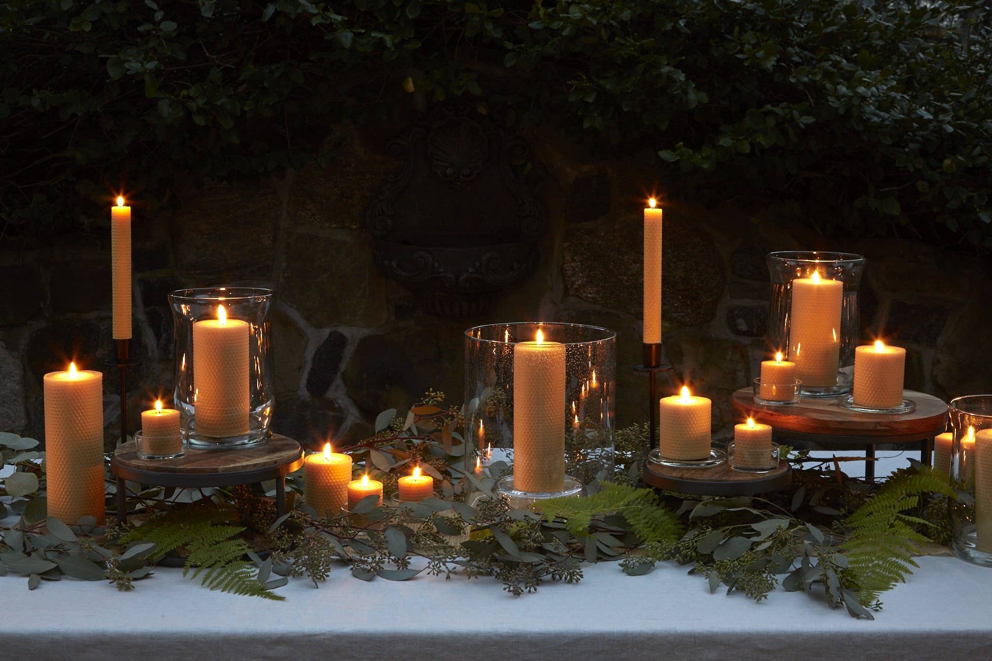 Little Bee of Connecticut - Venta al por mayor Vela votiva - Velas votivas de cera de abejas enrolladas a mano – Paquete de 4 velas puras9