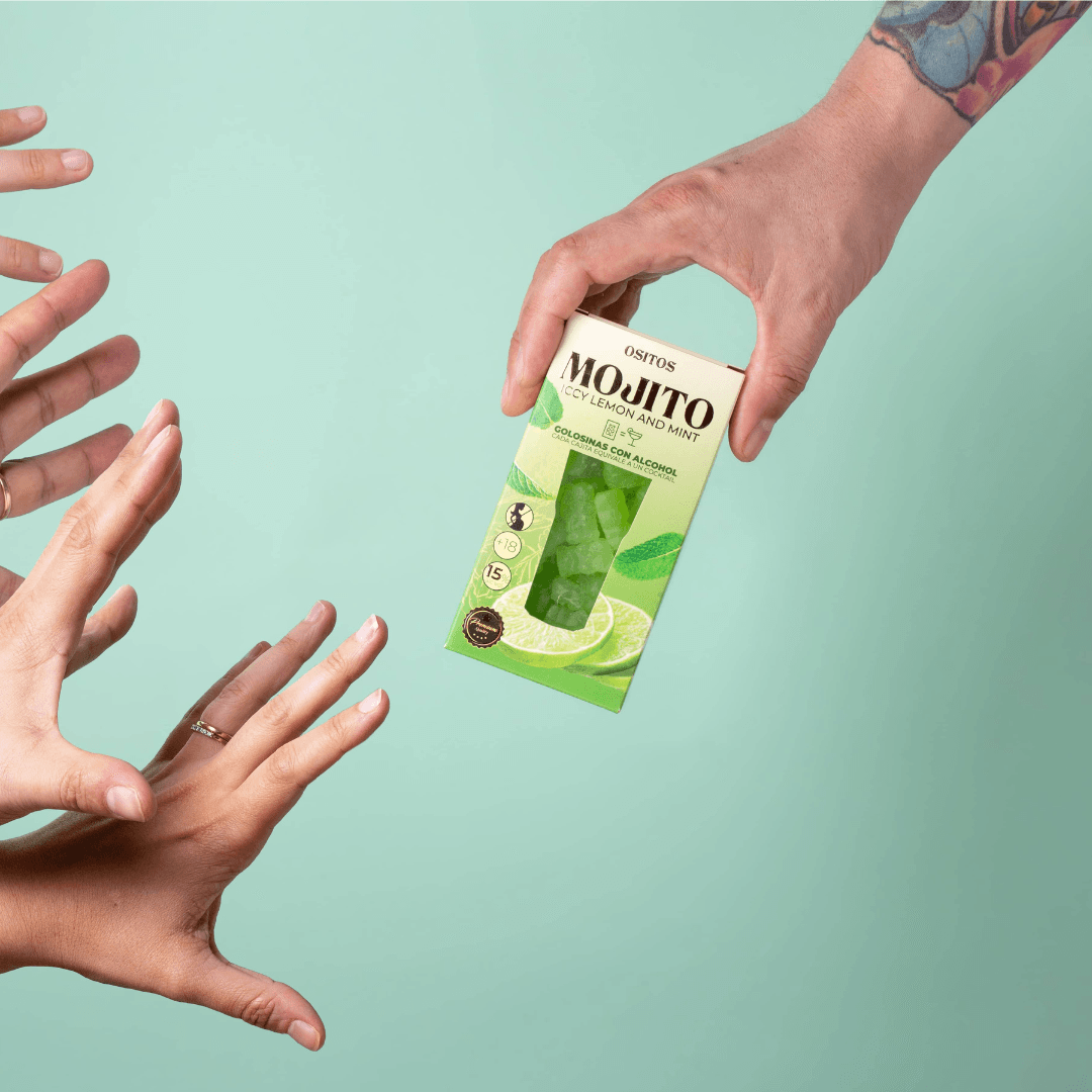 Gudis - Wholesale Gummy - Gummies C/Alcohol - Mojito Cocktail Box 70g4