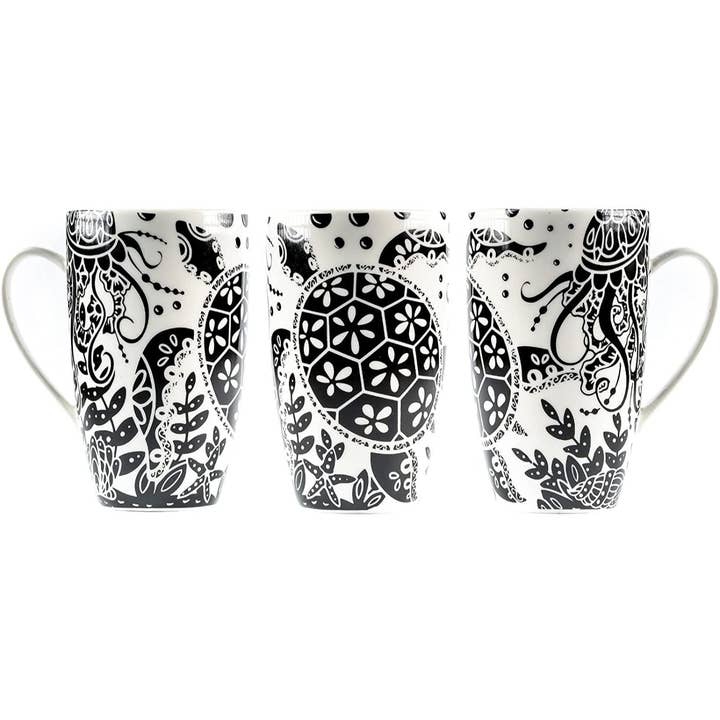 Greenline Goods - Wholesale Coffee Mug - Turtle Coffee and Tea Mug With Ceramic Lid + Infuser (16oz)