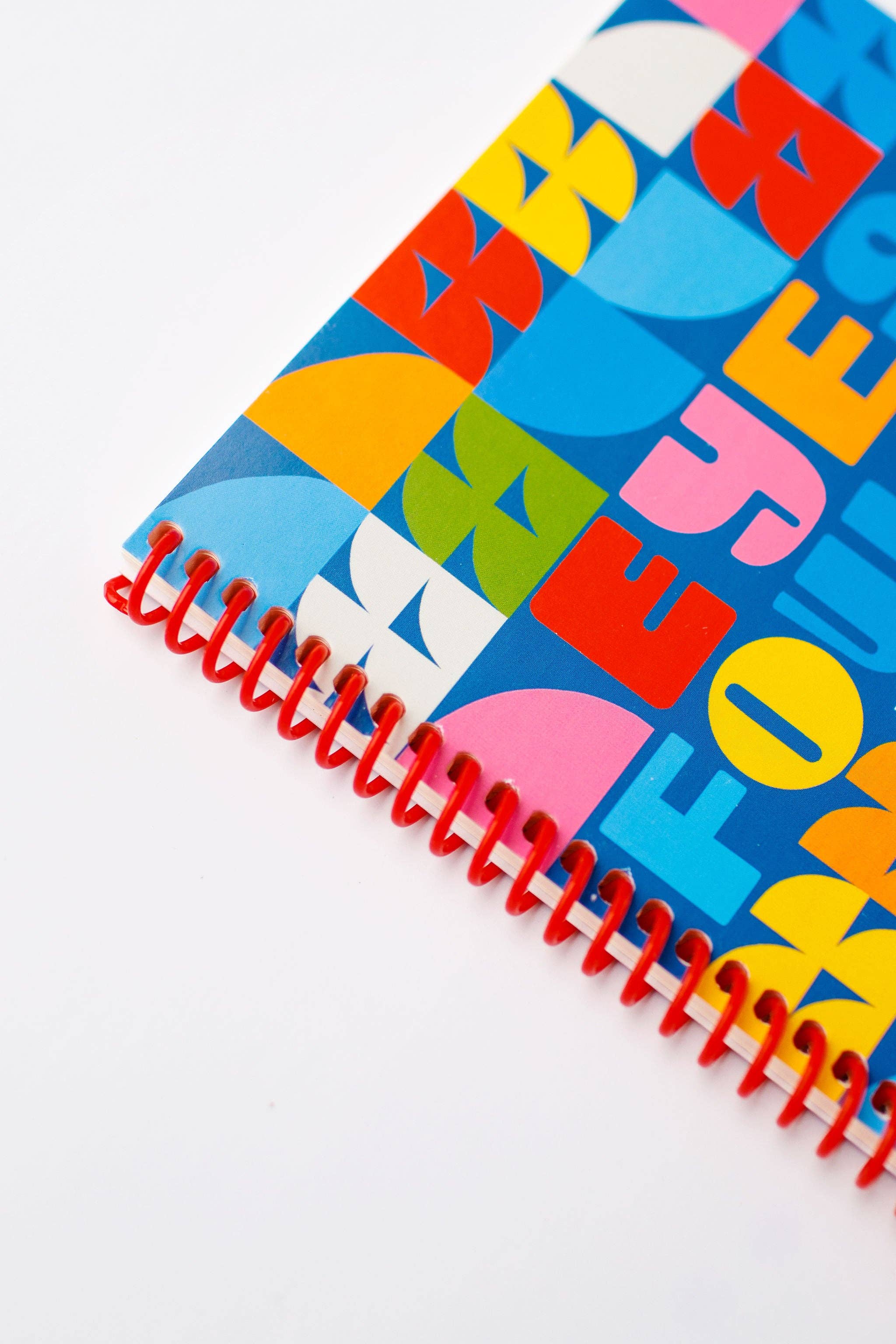 Lisa Congdon Art & Illustration - Wholesale Journal/Diary - Blank Journal with Red Spiral - "Eyes Forward, Heart Open"3