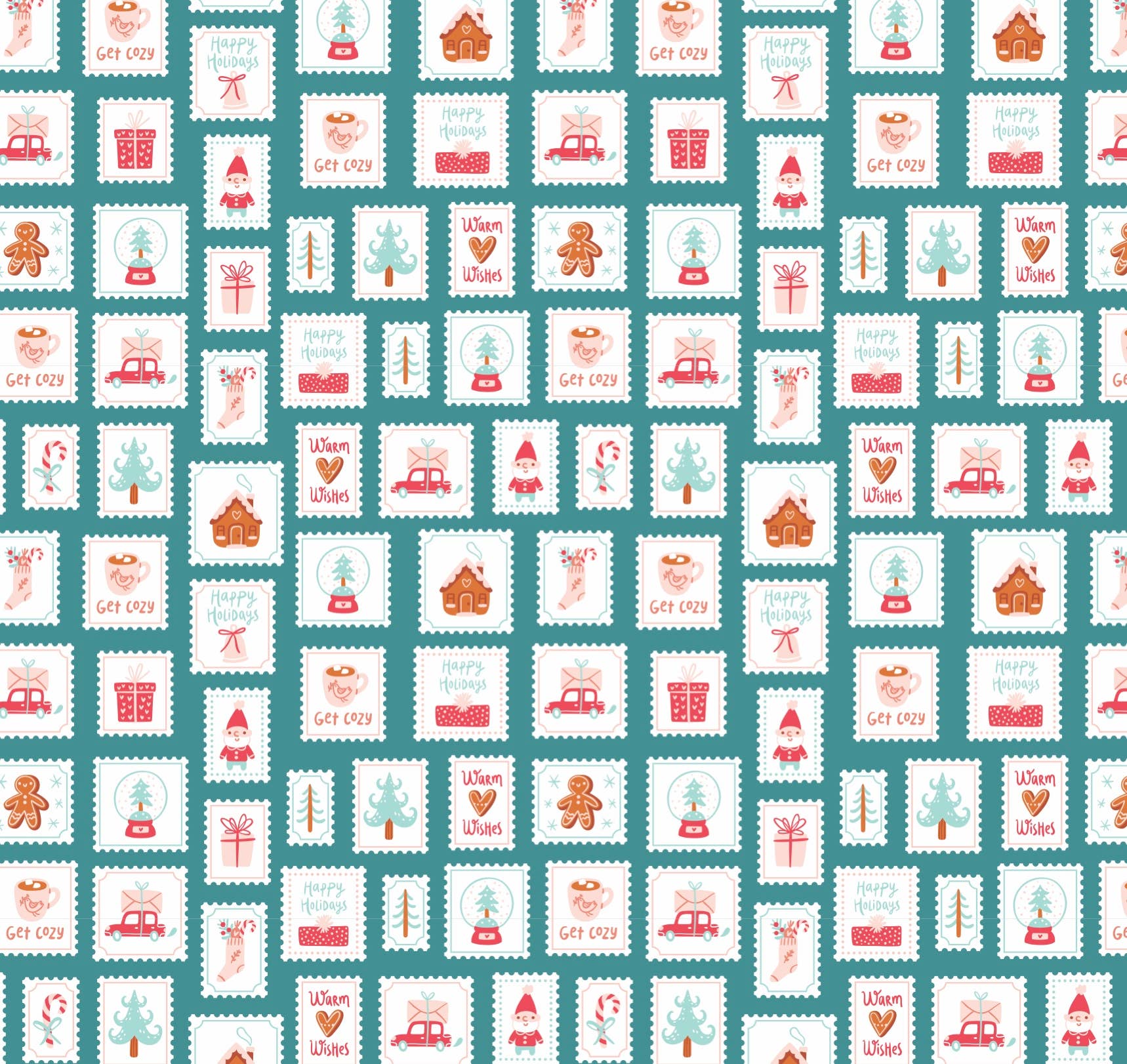 Stesha Party - Vente Feuille de papier cadeau - Papier d'emballage cadeau de Noël2