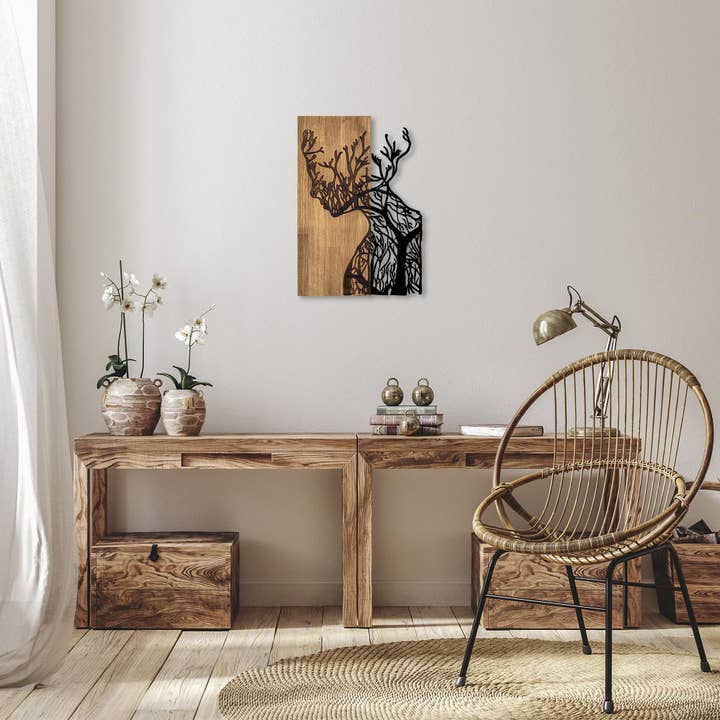 MA-318 Wood Metal Wall Painting for wholesale by STUDIO BYLAMP