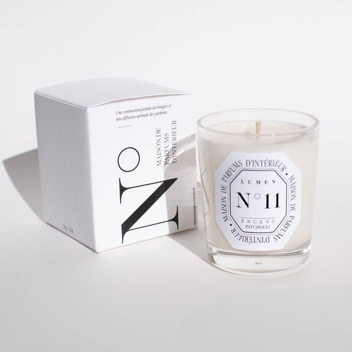 Petite Bougie N°11 - Encens Patchouli pour la vente par LUMEN