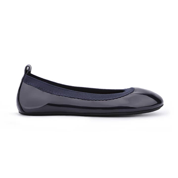 Miss Samara Ballet Flat in Navy Patent - Kids for wholesale by Yosi Samra