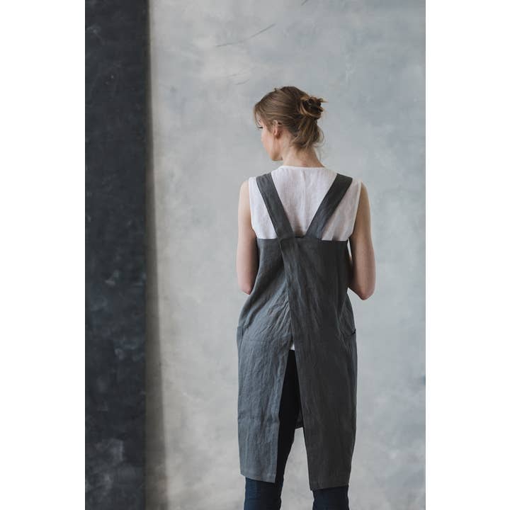 Epic Linen – wholesale Apron – Linen Japanese Style Apron in Various Colors12