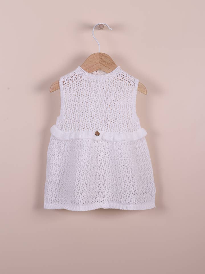 Wedoble: sustainable children's fashion - Wholesale Dress - Baby - Vestido com mangas curtas em malha de algodão | FRIENDLY VIBE1