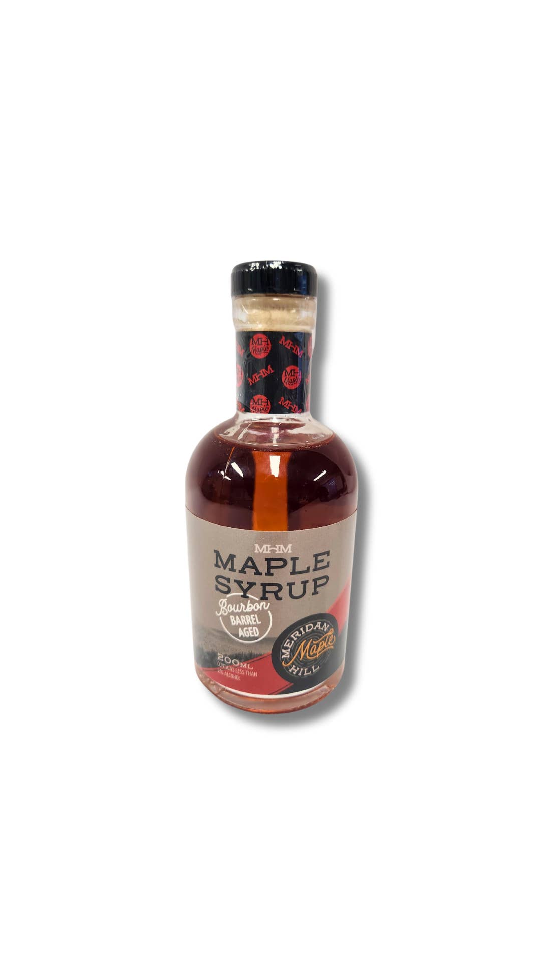Meridan Hill Maple Farm - Wholesale Maple Syrup - Organic NH Bourbon Barrel Aged Maple Syrup (200ml)
