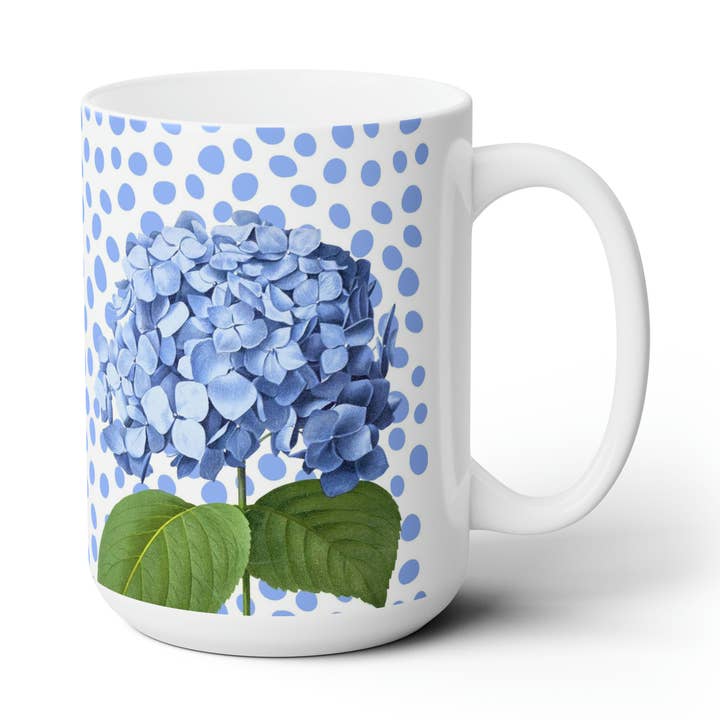 Botanica Hydrangea keramisk mugg för wholesale av J. Fox
