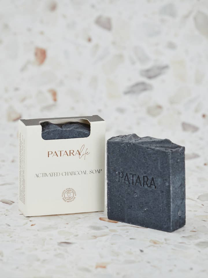 Activated Charcoal Cold Pressed Olive Oil Soap Bar for wholesale by Patara Life