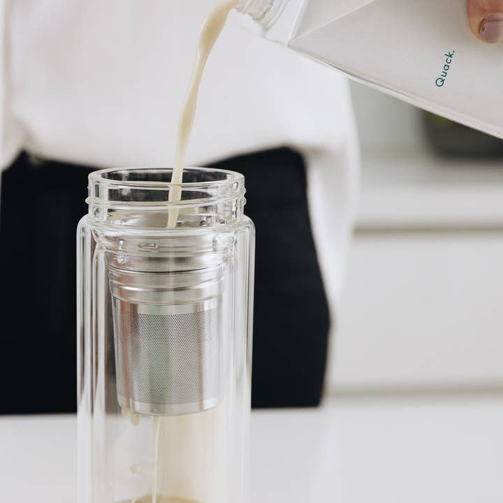 Prana Chai - Wholesale Tea Strainer/Infuser - Prana Chai Double-Wall Insulated Glass Cold Brew Infuser6