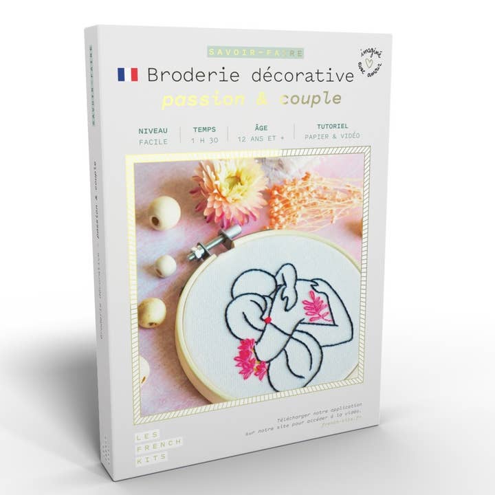 Woman Couple Embroidery Kit for wholesale by French Kits