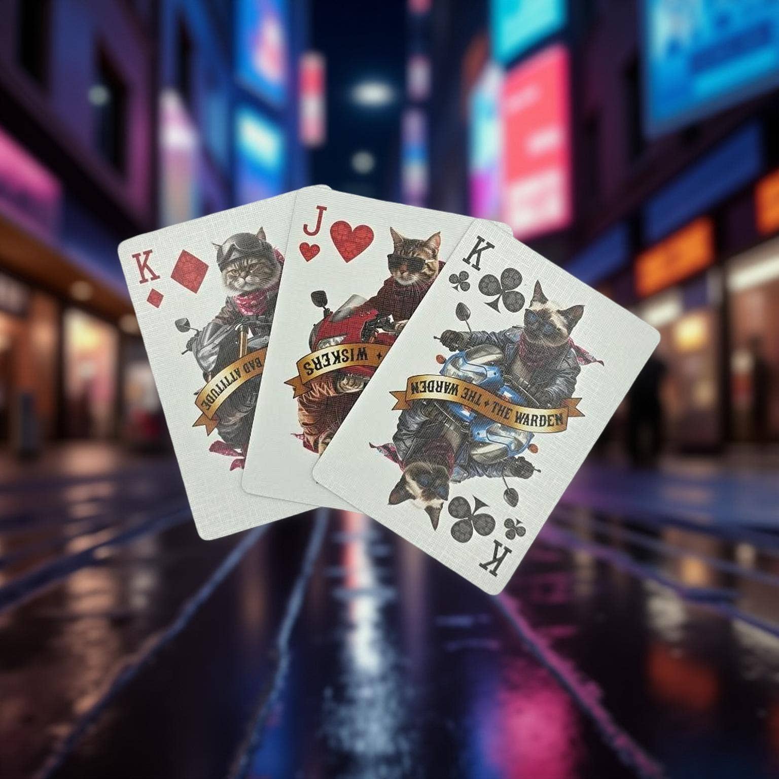 Collectible Playing Cards - Wholesale Playing Cards - Biker Cats Playing Cards2