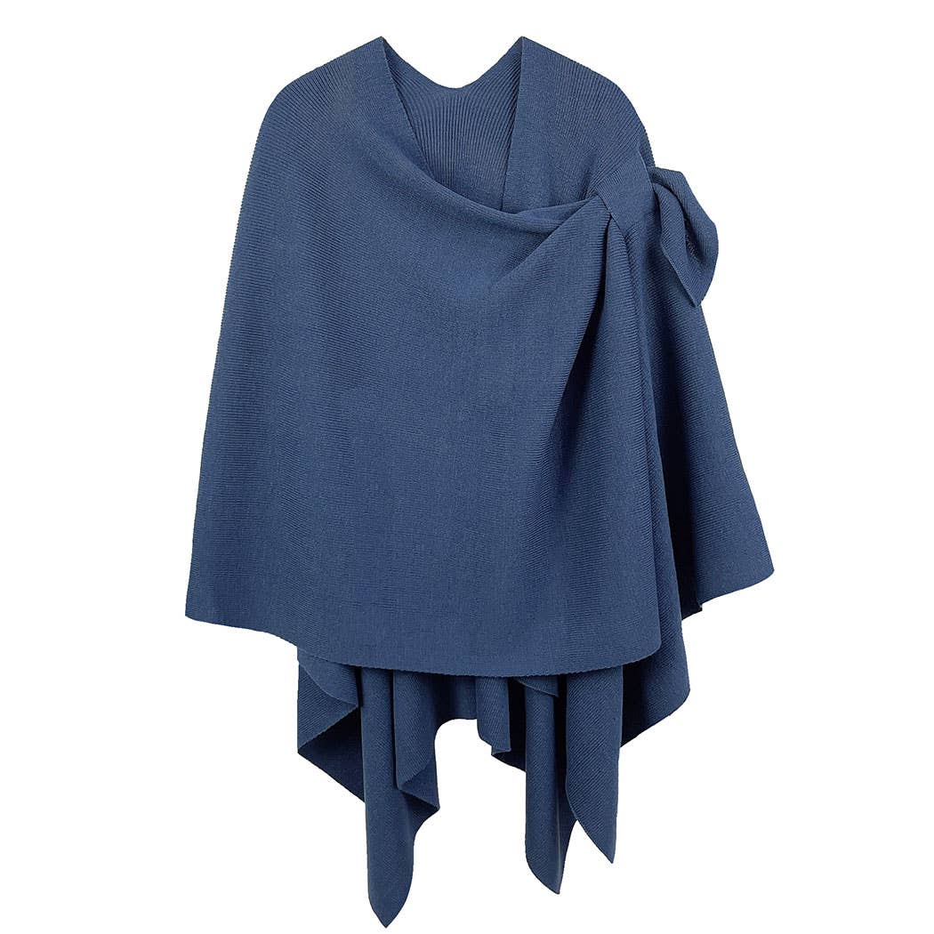 Fashion City - Wholesale Poncho - Women's - Solid Ruana with Shoulder Strap15