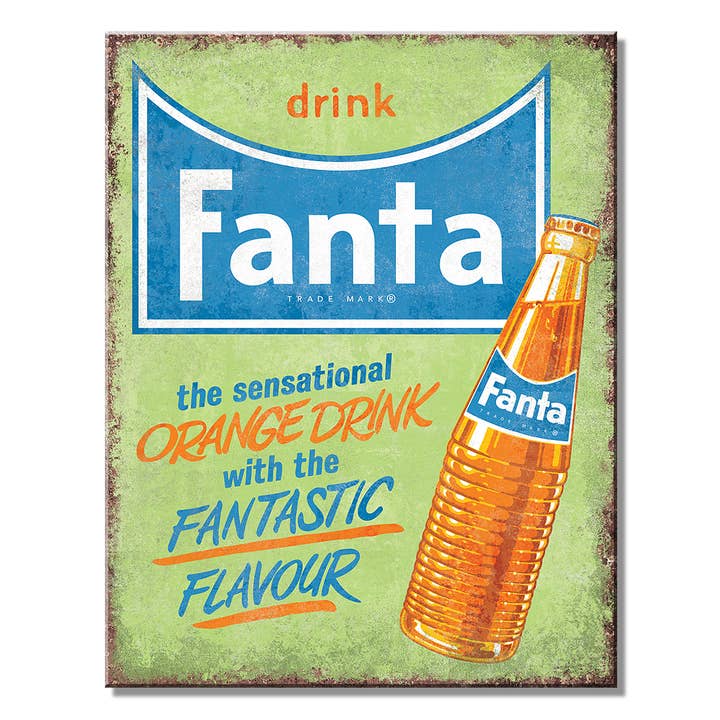 Drink Fanta Tin Sign for wholesale by Desperate Enterprises