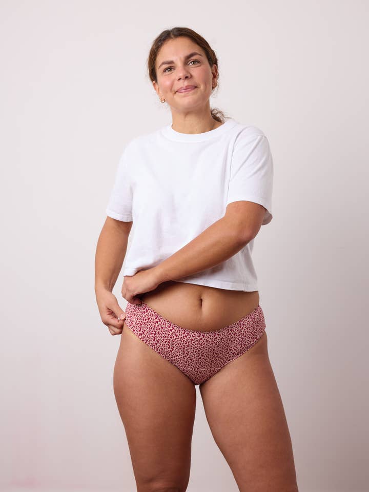 Menstruationstrosa - riklig flöde - rosa leopard för wholesale av Smoon