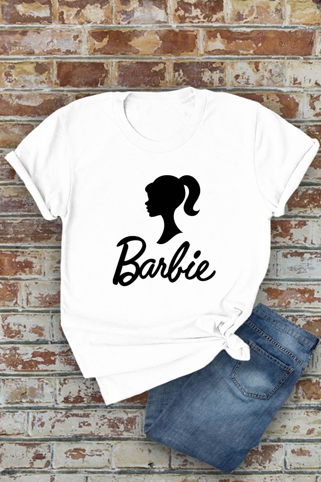 Top Avenue - Wholesale Screen Printed T-Shirt - Women's - Hot Barbi, Unisex Round Neck T-Shirt0