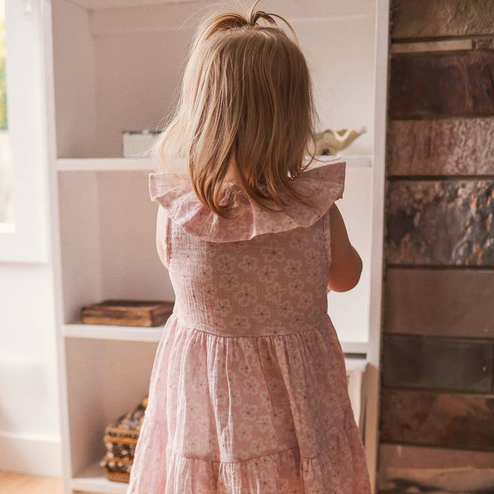 Print Tiered Dress - Frangipani for wholesale on Faire2