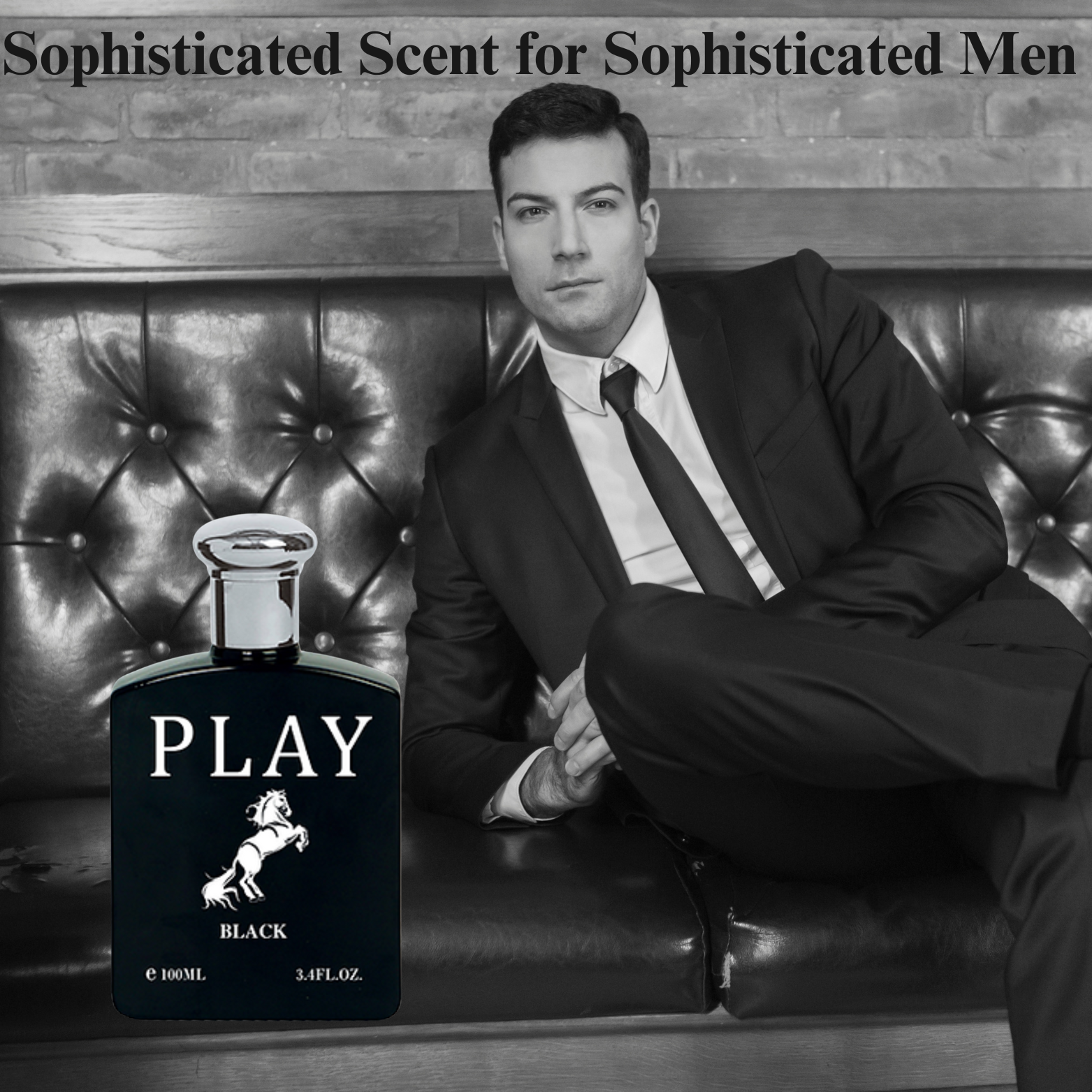 Inspire Scents - Wholesale Perfume/Eau de Toilette - Play Black Cologne for Men 3.4oz/100ml EDT, Fragrance for Me4