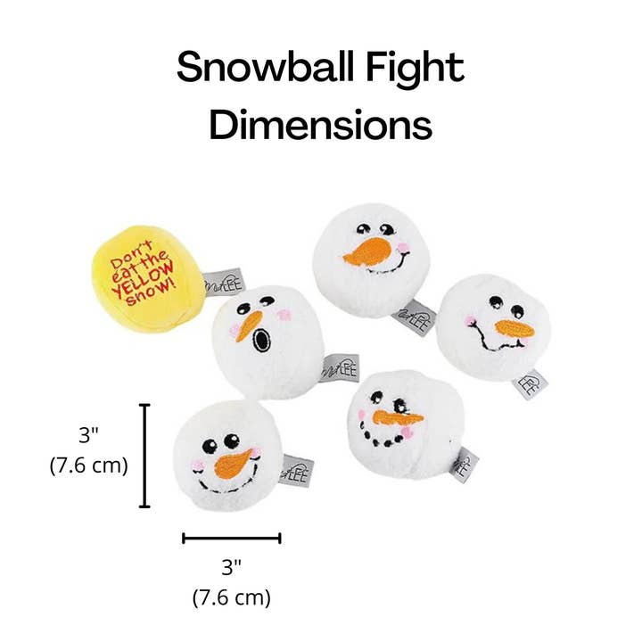 Midlee Designs - Wholesale Pet Plush Toy - Dog - Midlee Snowball Fight Plush Dog Toy