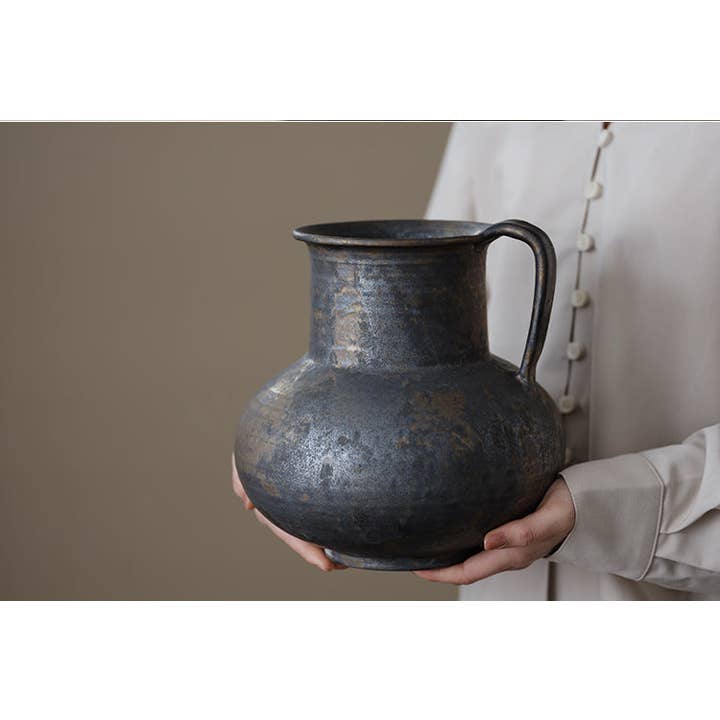 Gohobi (We cover U.S. import duties) - Wholesale Vase - Gohobi Japanese-style wabi sabi handmade large vase 00414