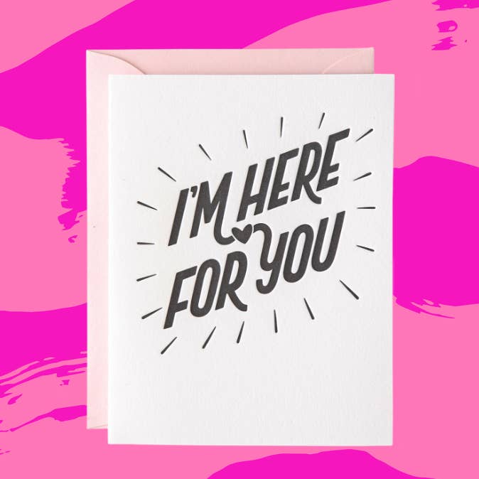 Ich bin für dich da Unterstützungs-Karte für den Großhandel von Paper Epiphanies